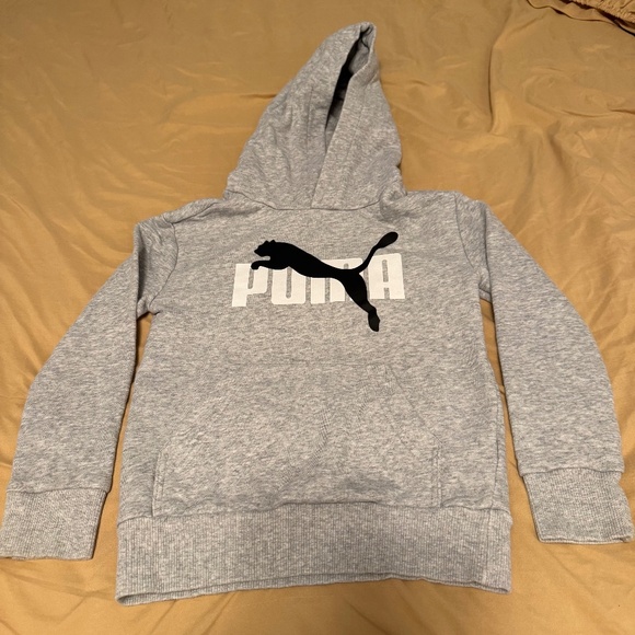 grey hoodie sweater brand puma for boy size 5-6years old - Picture 1 of 5
